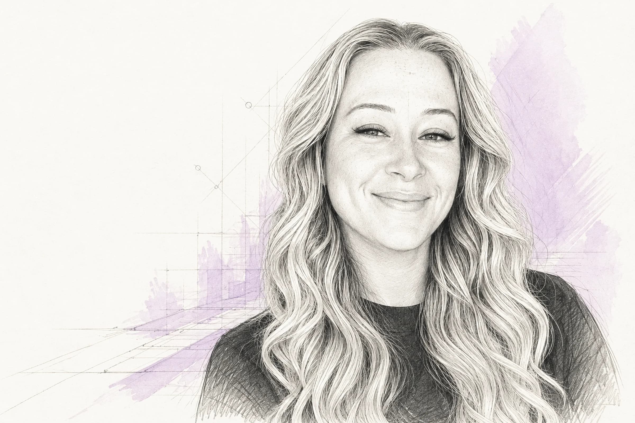 Bleistiftporträt von Lisa Rehnelt